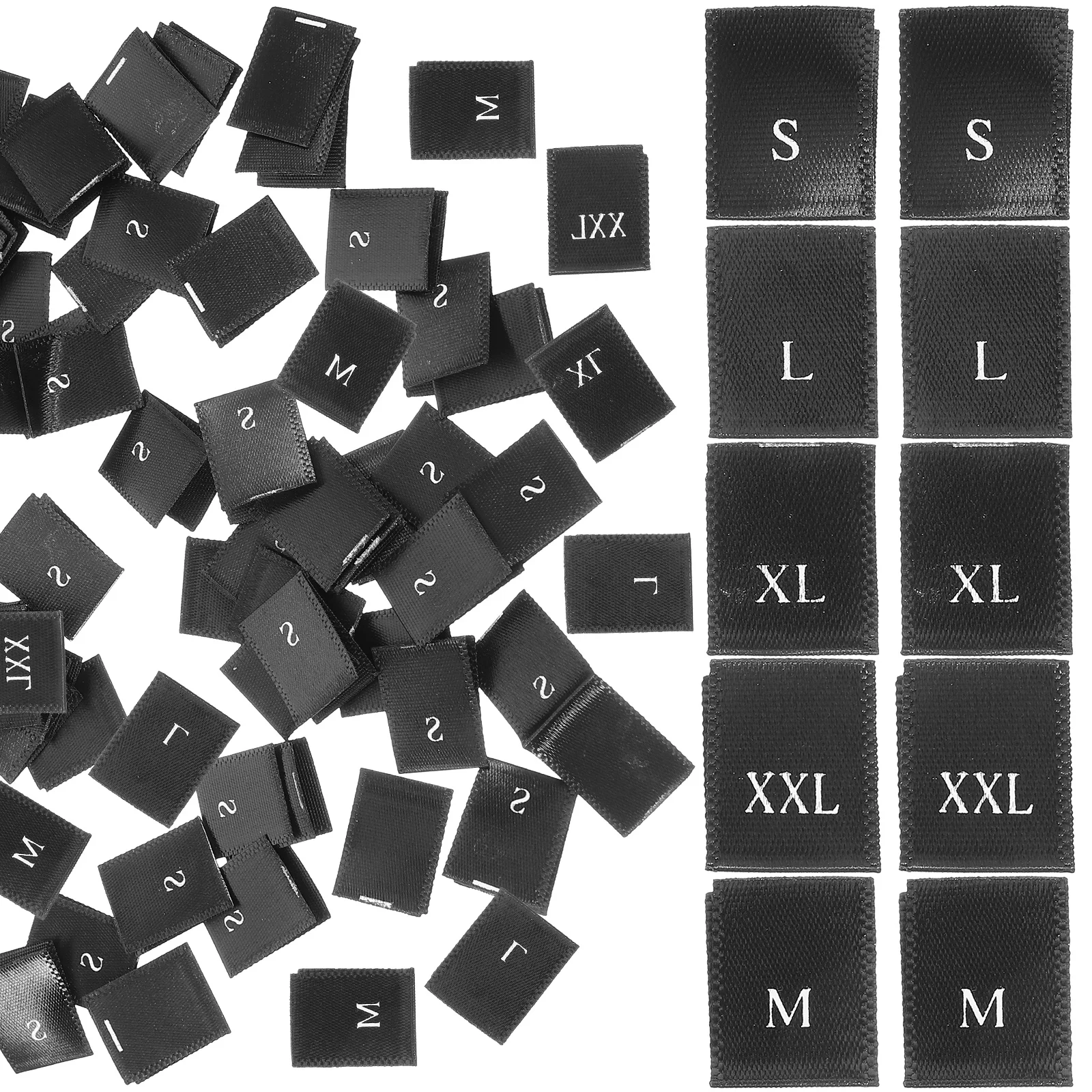 의류 사이즈 태그 라벨, 의류 DIY 액세서리, 바느질 바지 의류, 500 개