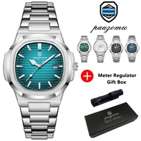Reloj PAAZOMU de marca de lujo para hombre, reloj deportivo resistente al agua con fecha luminosa, reloj de pulsera para hombre con esfera cuadrada, relojes de cuarzo para hombre de alta calidad