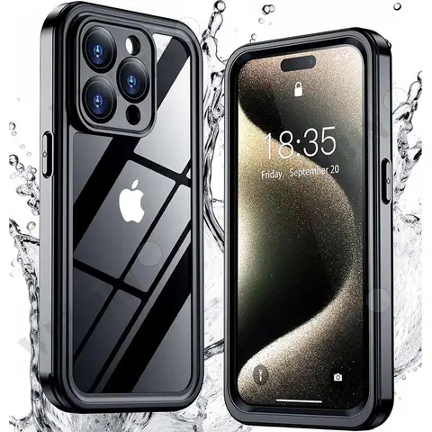 IP68 Waterproof For iPhone 15 14 13 12 11 Pro Max XR XS 8 7 Plus SE Case RedPepper Cover Diving Underwater Swim Outdoor Sports