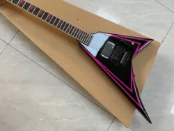 Chinese OEM Electric guitar Alexi Laiho Pink Sawthooth EMG pickups active in stock