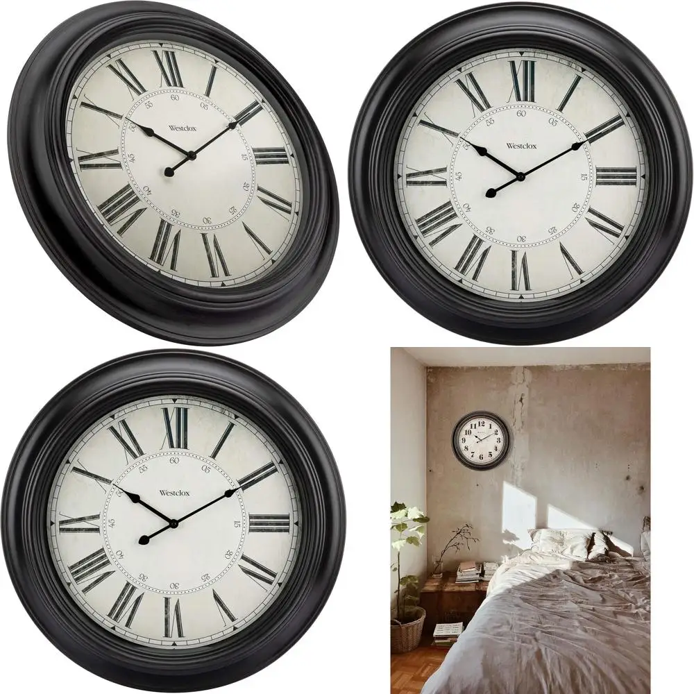 

24 Battery-Powered Traditional Wall Clock, Perfect for Home, Office, and Gifts