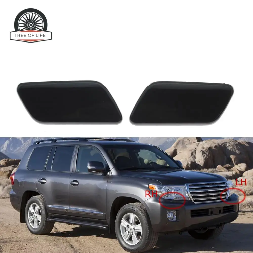 For TOYOTA LAND CRUISER V8 5.7L 2013 2014 2015 8535460050 8535360050 Front Bumper Headlight Washer Spray Nozzle Jet Cover Cap