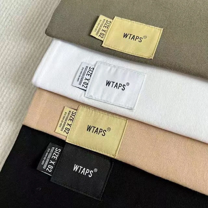 2024 New WTAPS T-shirt Japanese Fashion Brand Simple Loose Letter Pattern Round Neck Short-sleeved T-shirt Wtaps Top Tee