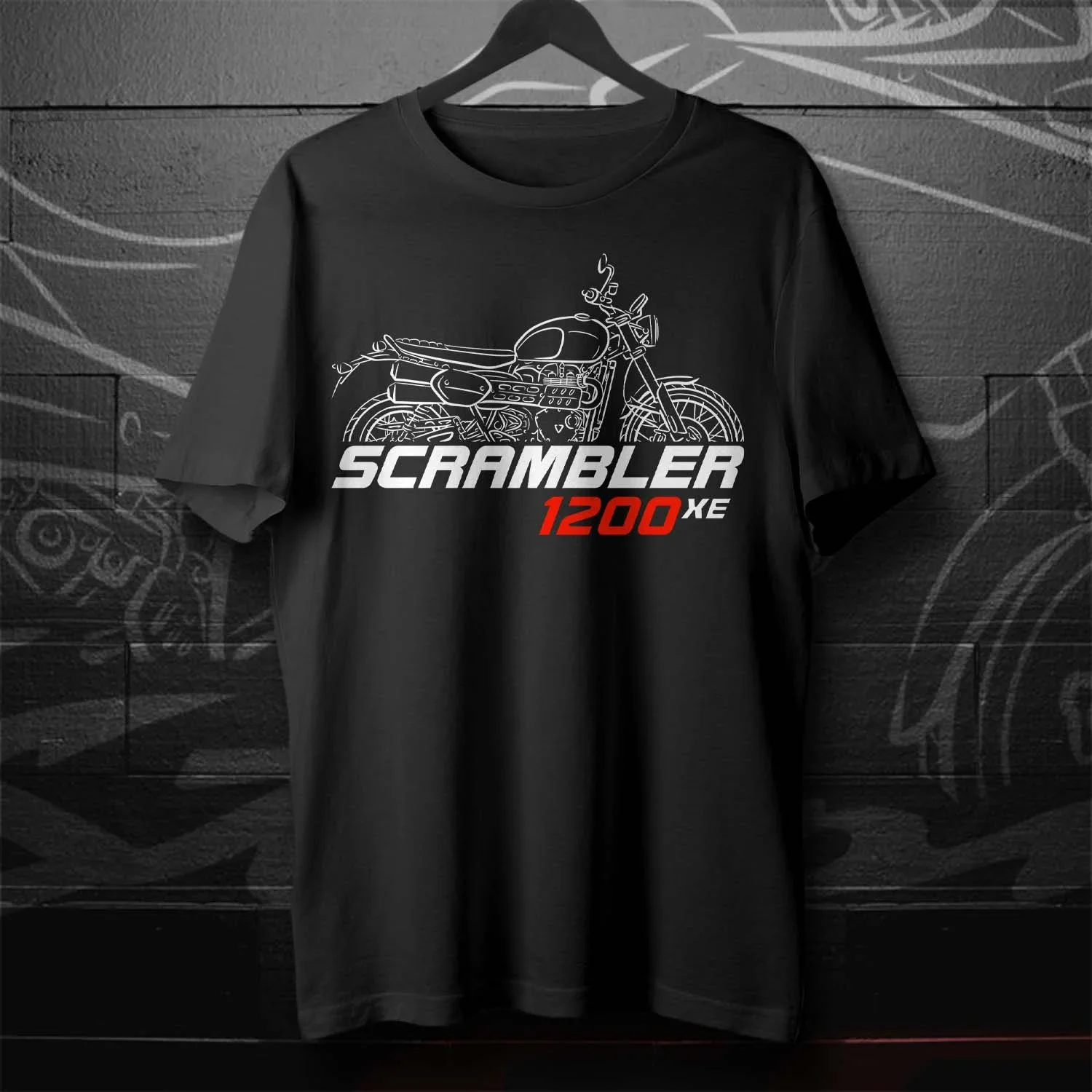 

2019-2024 Models British Scrambler 1200X/XE/XC Motorcycle Fans Gifts T-Shirt 100% Cotton O-Neck Short Sleeve Casual Mens T-shirt