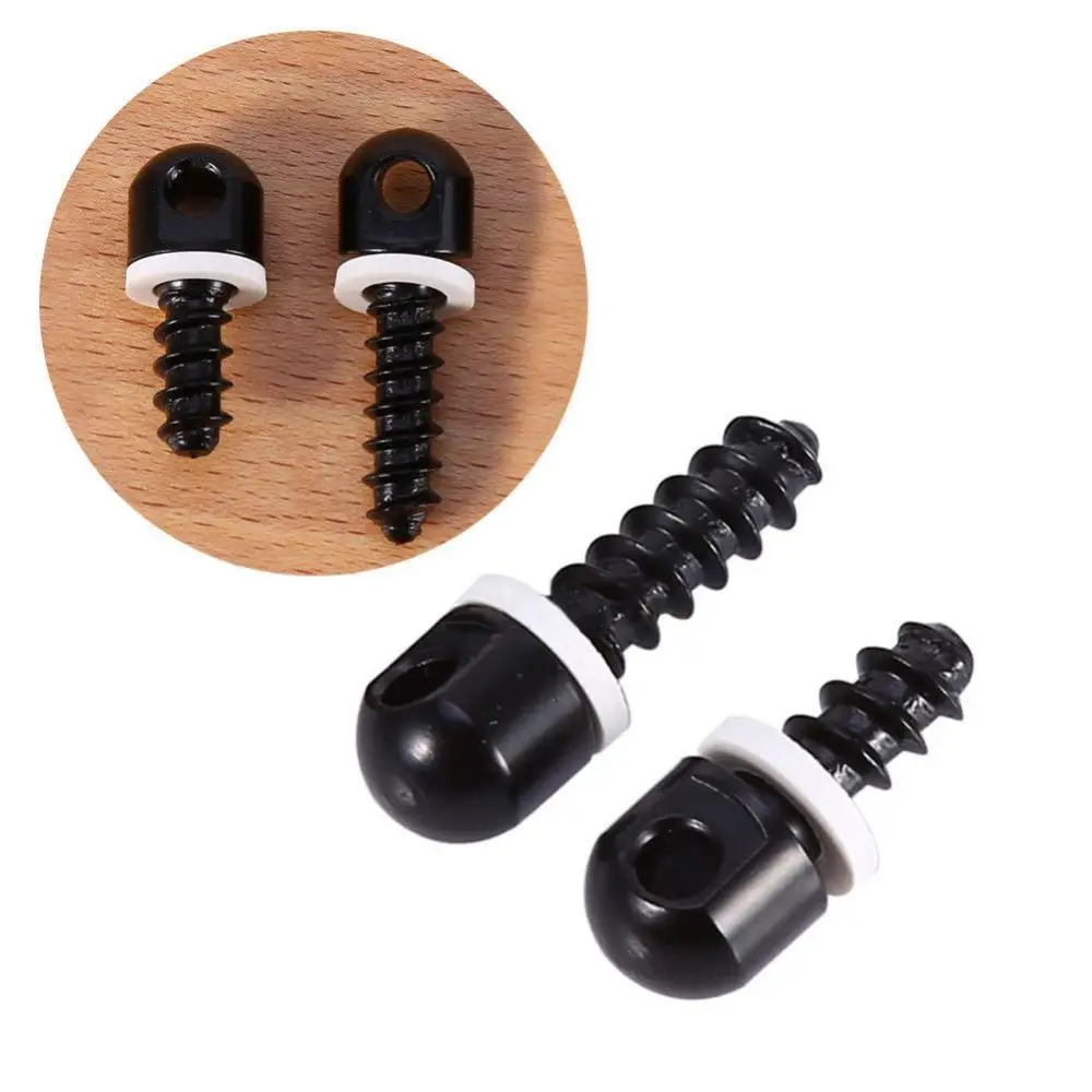

2Pcs Sling Swivel Screws w/White Spacers Carbon Steel Sling Mounting Kit Sling Screw Swivel Stud Mount Screws for Rifles Airgun