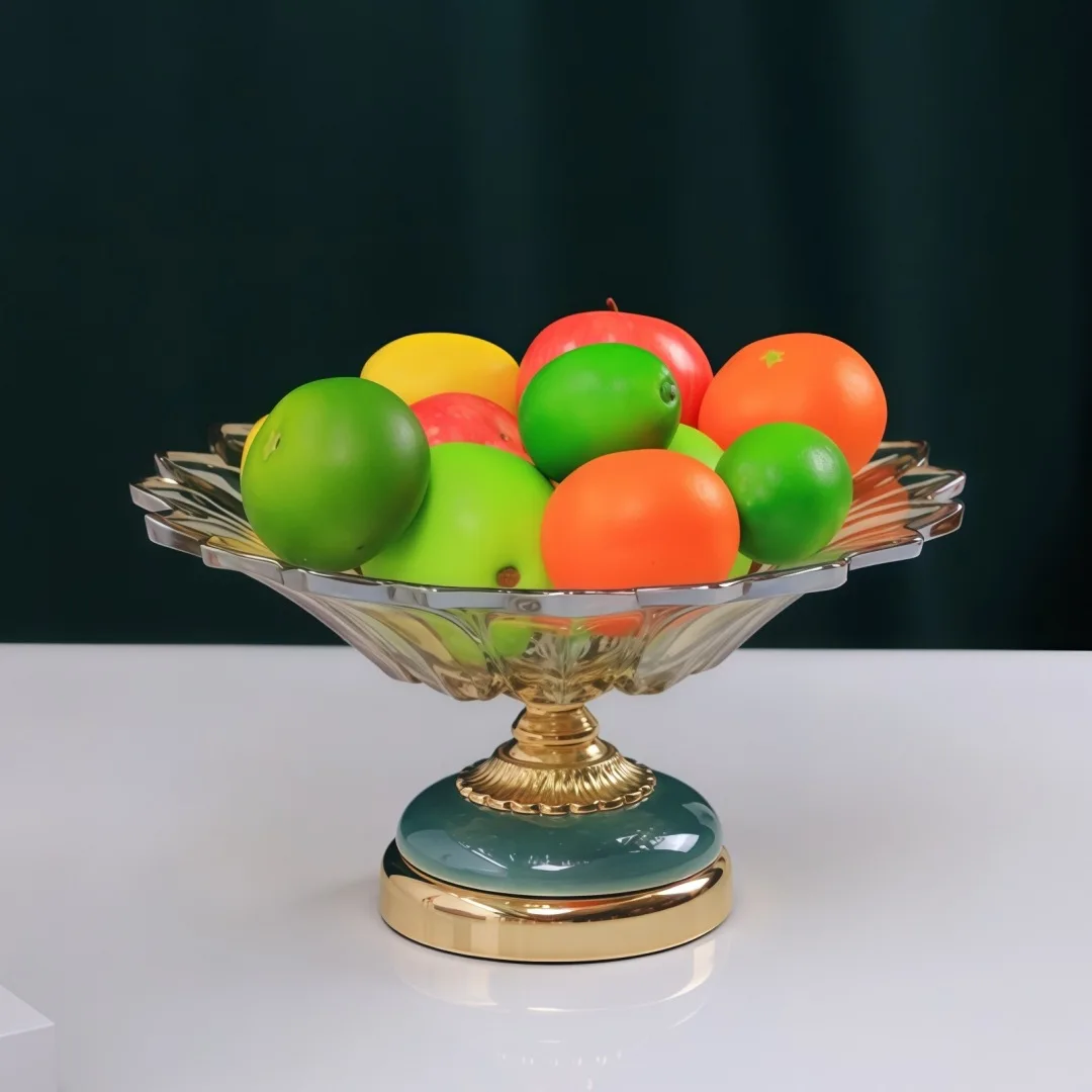 

Zml crystal glass fruit bowl - modern, practical, and versatile for home living rooms and coffee tables