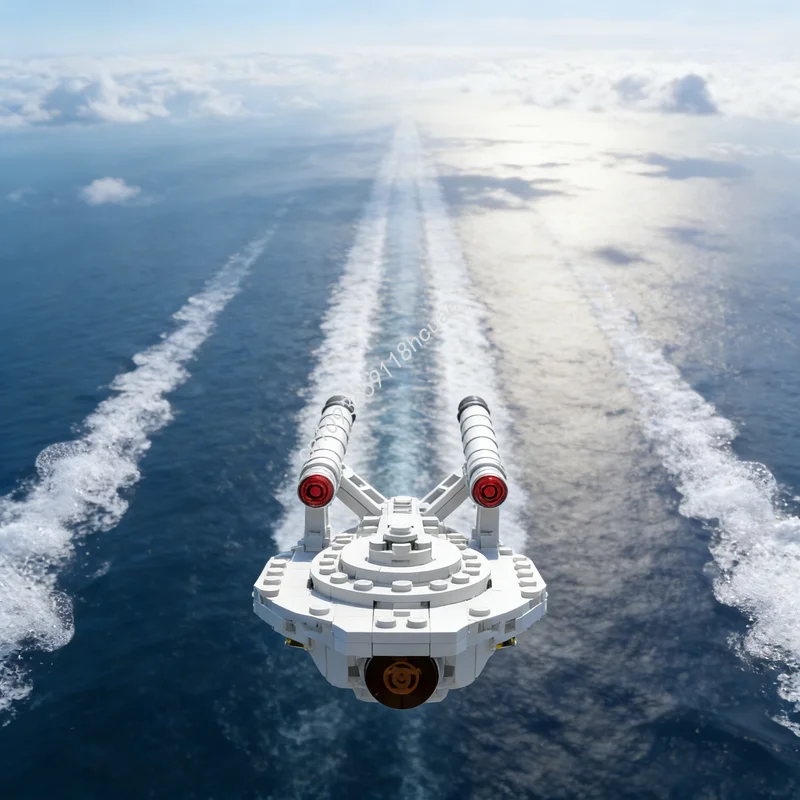 ตัวต่อ MOC รุ่นเรือลาดตระเวนเร็ว ฟรานเก้ จำนวน 251 ชิ้น ของเล่นแบบประกอบเอง ของขวัญคริสต์มาส ไอเดียสร้างสรรค์