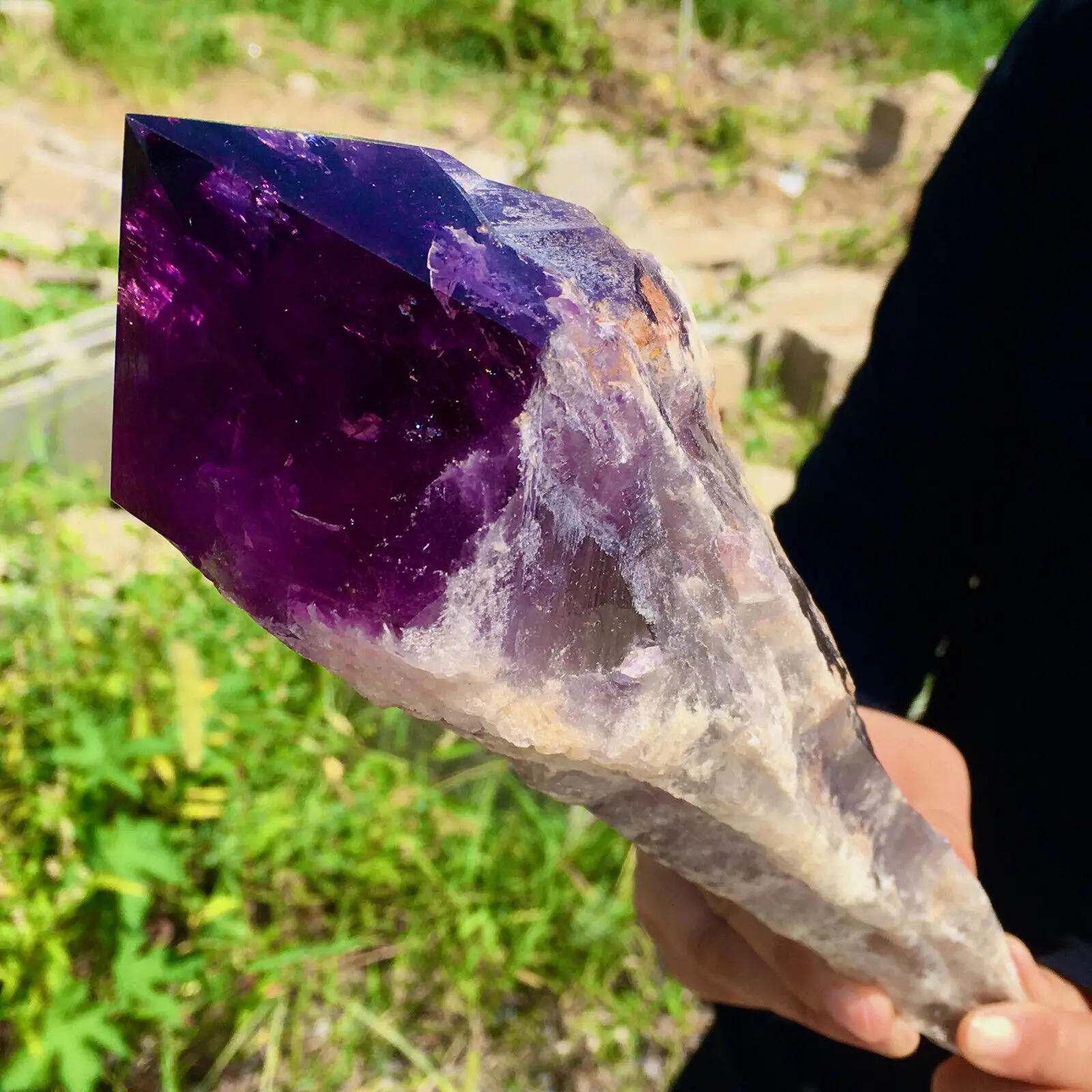 Natural Amethyst Scepter, Energy Gemstone, Reiki Healing, Gift, Home Decoration, Room Office Decoration, Demagnetization