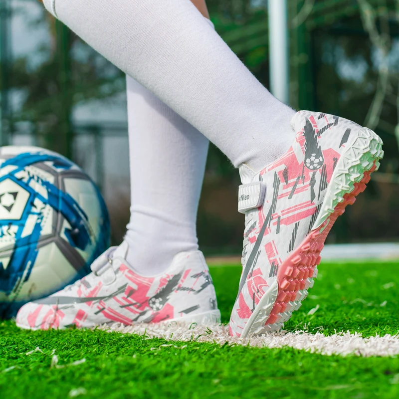 Dziecięce buty piłkarskie dla chłopca Trening na murawie halowej Sporty na świeżym powietrzu Szybkie buty piłkarskie Society Korki Buty piłkarskie