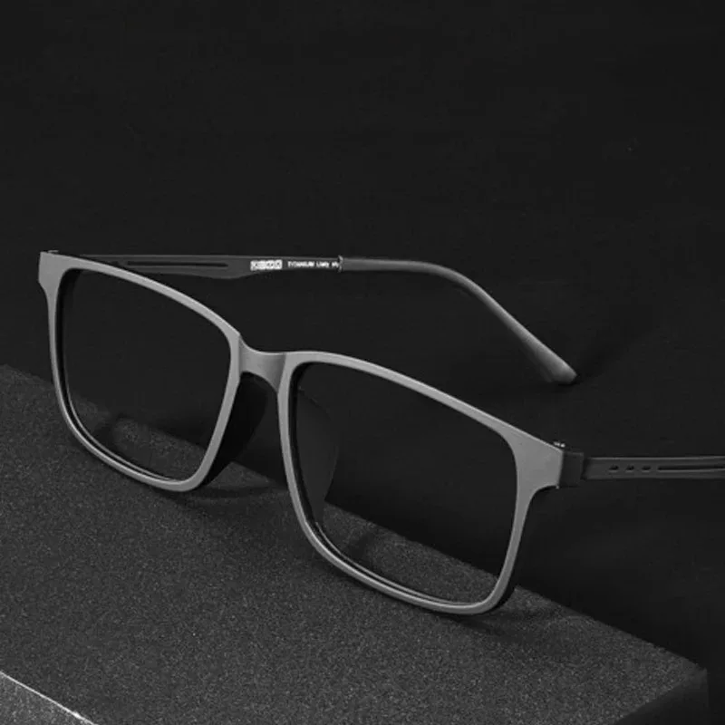 Ultraleichte, modische TR90-Lesebrille für Damen, quadratisch, flexibel, verschreibungspflichtige Herren-Brillengestelle – Detail 4