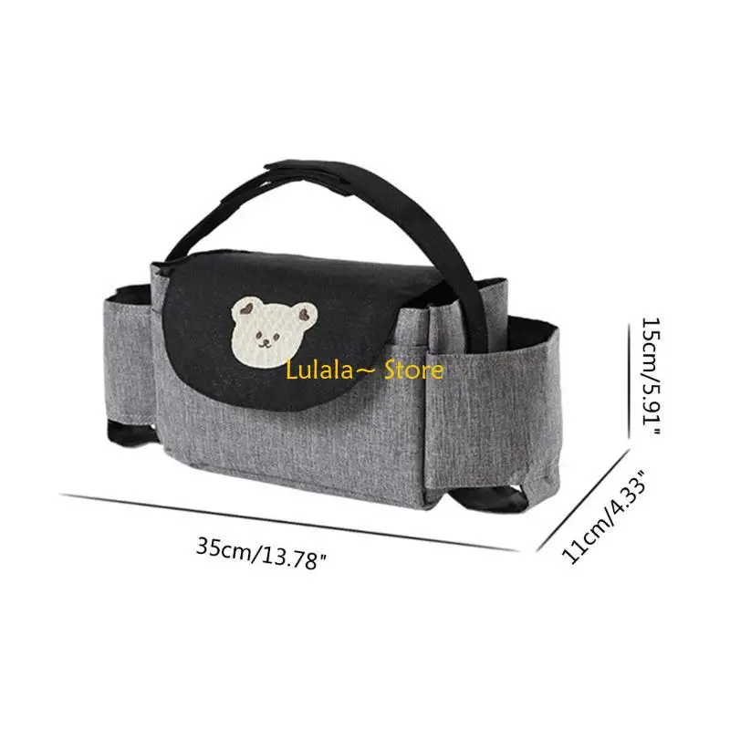 Y4QA Cup Bottle Drink Holder Storage Bag for Pram Pushchair Stroller