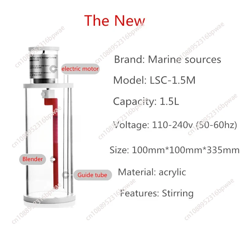 Seawater Acrylic Automatic Mixing Titration To Supplement Coral Nutrient Solution Storage Bucket