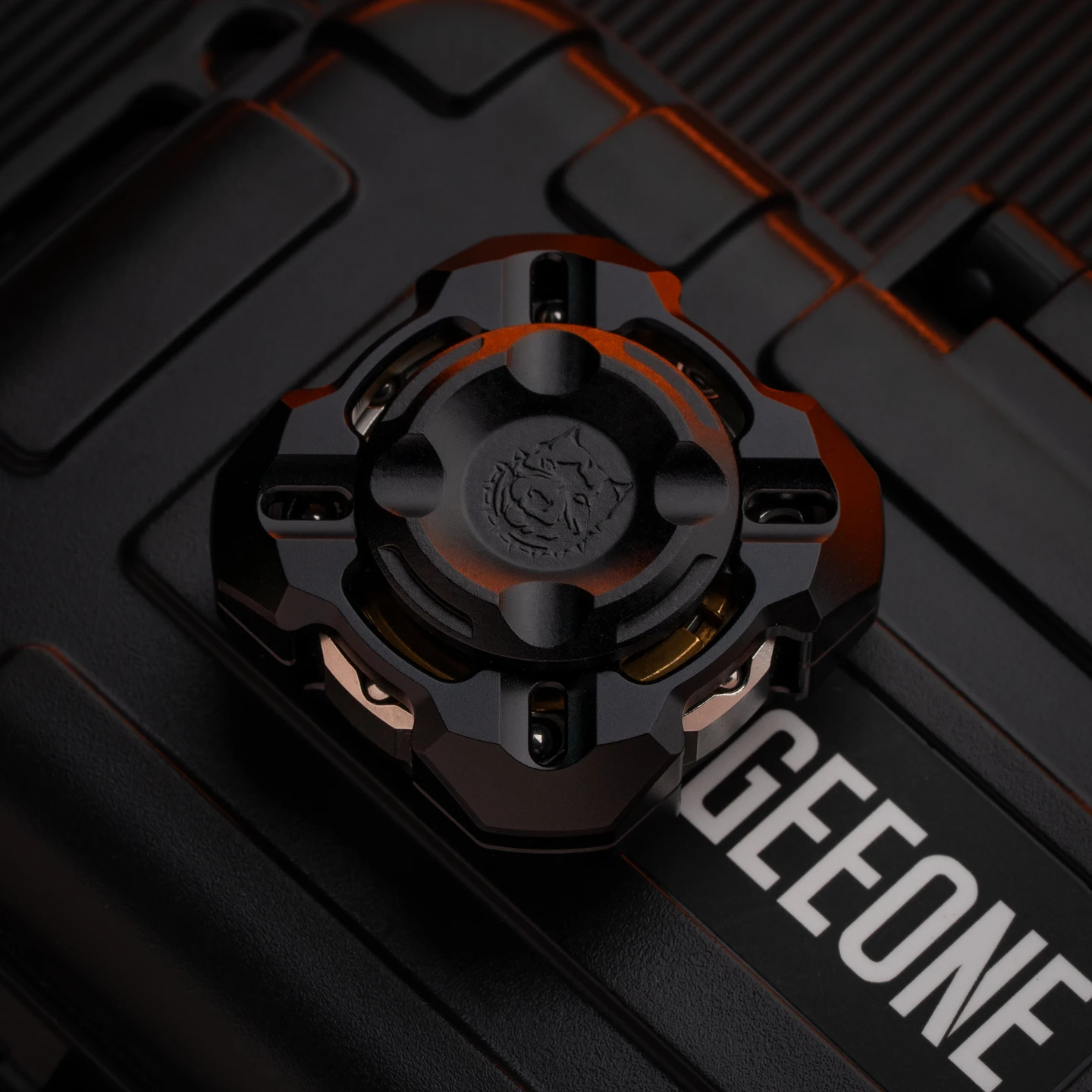 KTS M4 Tenon Spinner Titanium Crystallized Fingertip Gyro Mortise Joint M4 Finger Decompression Metal EDC Toy Strees Relief