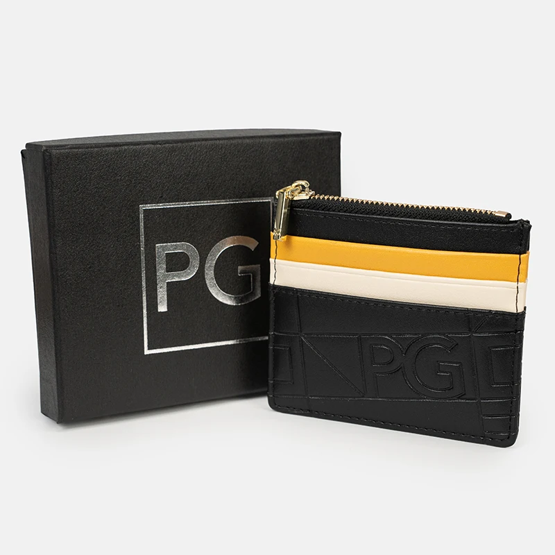 

Женская сумка PG: легкая роскошь, контрастные цвета, множество отделений для карт, нишевый дизайн, премиальный вид, изысканная молния, кошелек-монетница