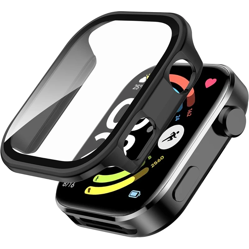 

PC Case+Glass for Xiaomi Redmi Watch 6 Screen Protector Anti-scratch Film Bumper Protective Cover for Redmi Watch 6 Accessories