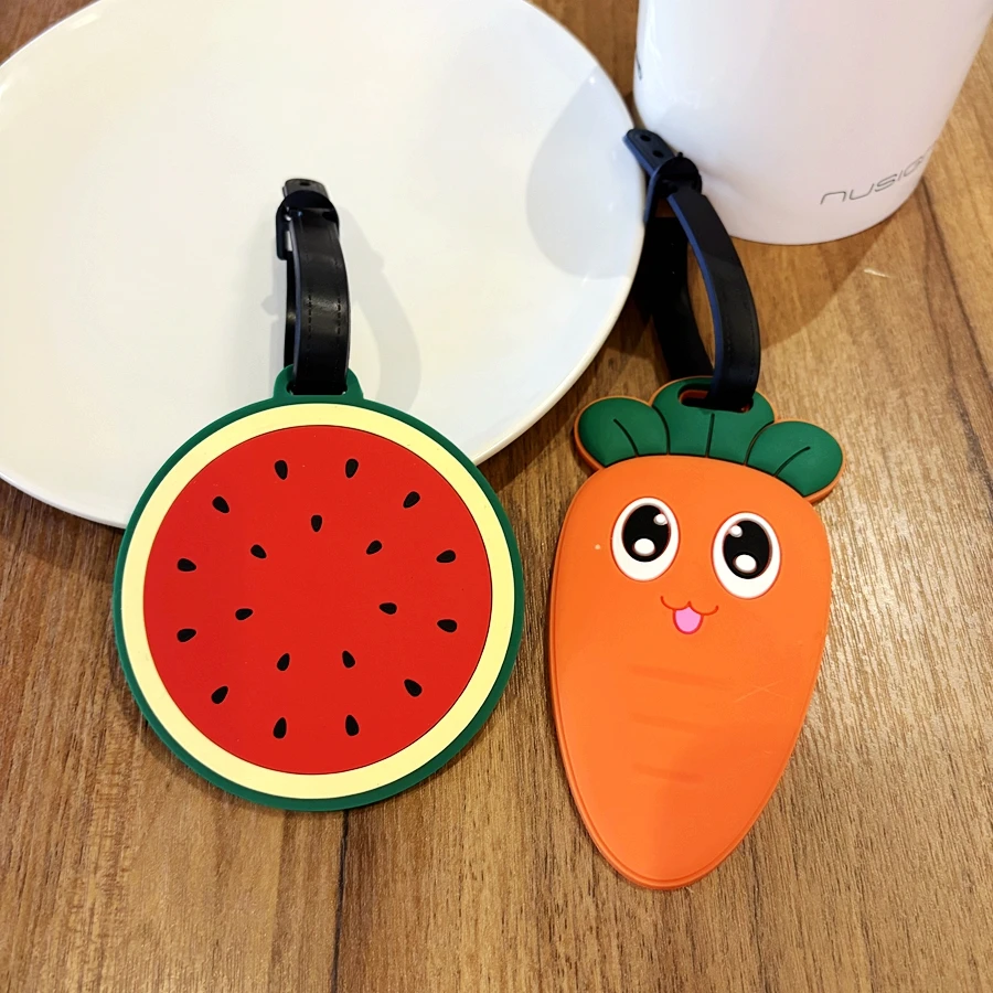 

1/2pcs can write name, fruit, carrot, watermelon, luggage tag, suitcase, ID tag, luggage loss prevention, boarding tag, surname,