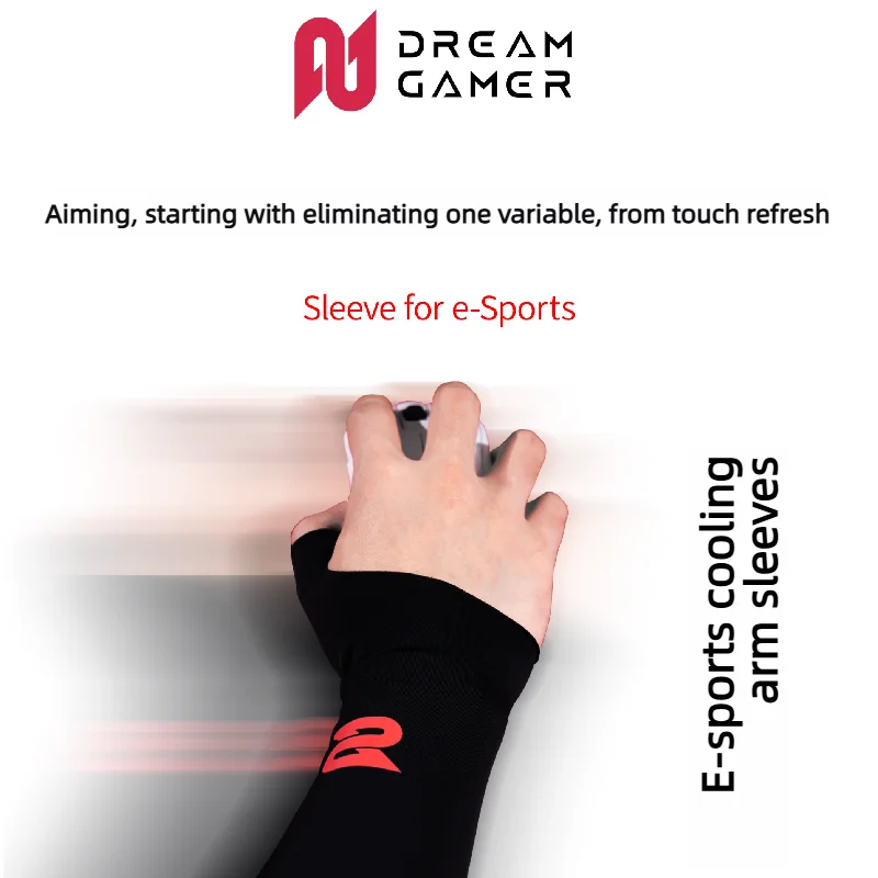 Dream Gamer Neo Esports Cooling Arm Sleeve Dual-sided Use Fps Gaming Arm Sleeve Thumb Cot Smooth Reduce Friction Gamer Accessory