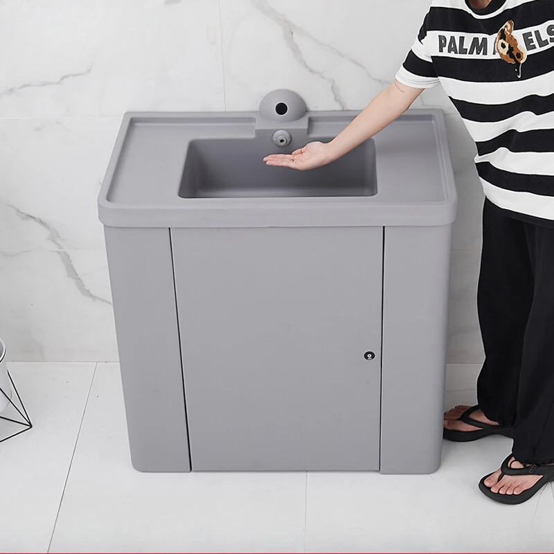 Prison detention center talk room silicone soft bag wash basin anti-collision bathroom cabinet lien room washbasin washbasin was