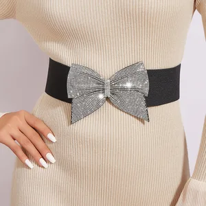 Elmas taklidi yay dekor elastik kemer kemerde 12 büyük satış, laco-no. 11