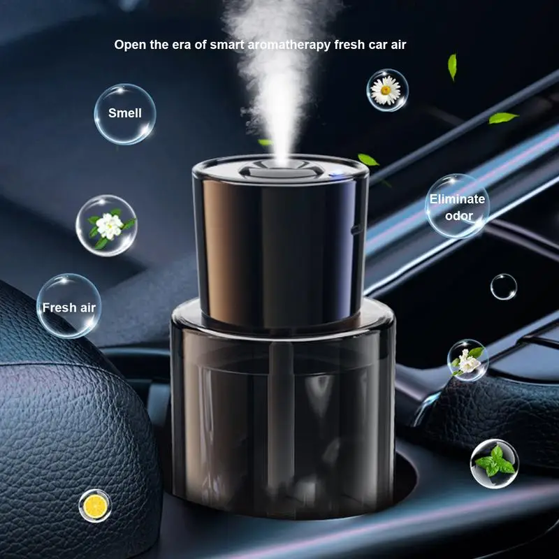 Automatic Car Air Freshener 50ml Car Air Freshener Oil Diffuser Long-lasting Fragrance 5 Adjustable Modes USB Powered Oil