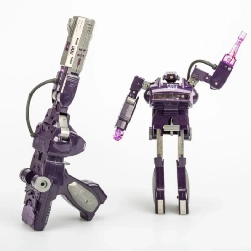 TransDevices-Robot KO Version G1 Action Figure, Shockwave, Glowing Sound, Boy Hobby Collection, Cadeau de vacances, Série de jouets, En stock