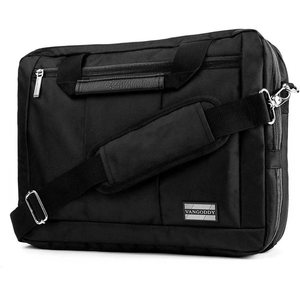 3 in 1 Hybrid Backpack Briefcase Messenger Bag 11.6 12 13 13.3 inch Laptops Waterproof Padded Interior Accessory Pockets