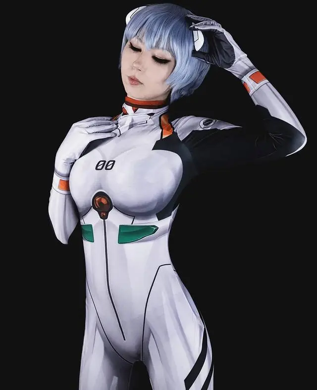 Halloween Anime Ayanami Rei Jumpsuits Cosplay Costume Unisex Zentai Catsuit Girls Bodysuit