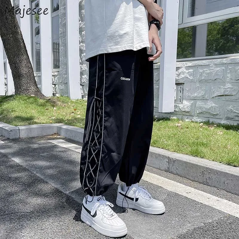 

Pants Men Summer Lightweight Elastic Waist Hip Hop Streetwear Handsome Cool Hare Trouser Casual Fashion Ulzzang All-match Teens