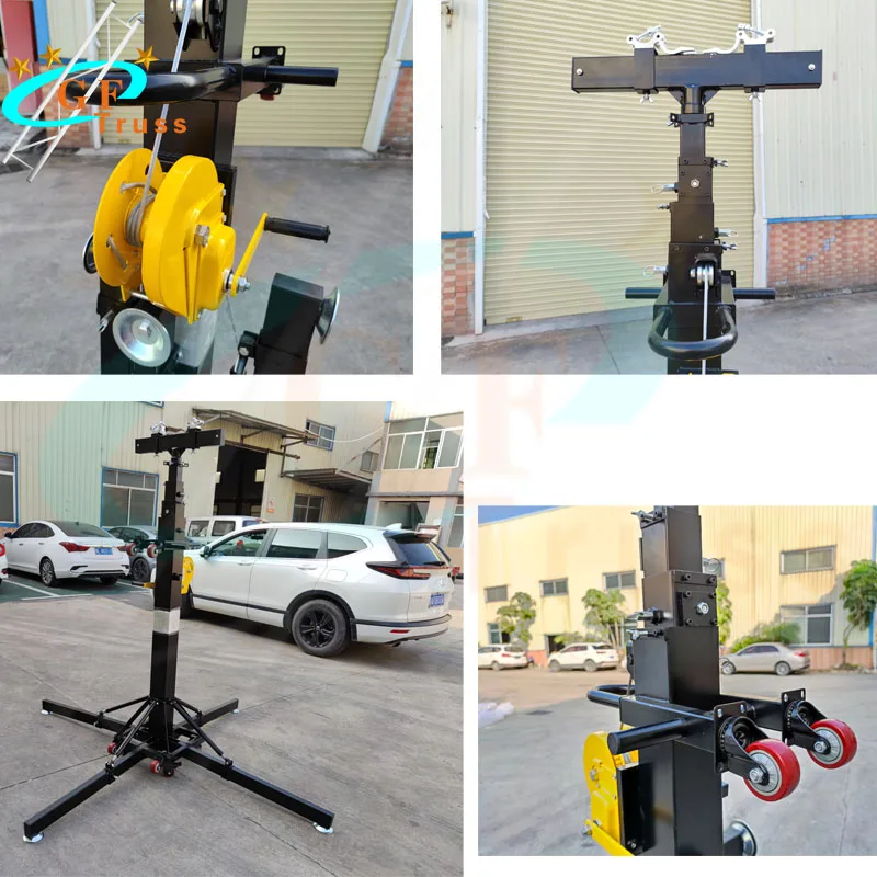 Load-bearing 250KG Heavy Duty Crank Stand Lift Tower with Truss for Lights and Speakers