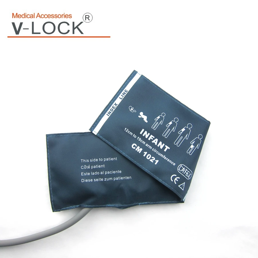 Popular 6 Size Nylon Blood Pressure Cuff Single  Tube Nylon Oxford Patient Monitor Nibp Cuff Bp Meter - Image 4