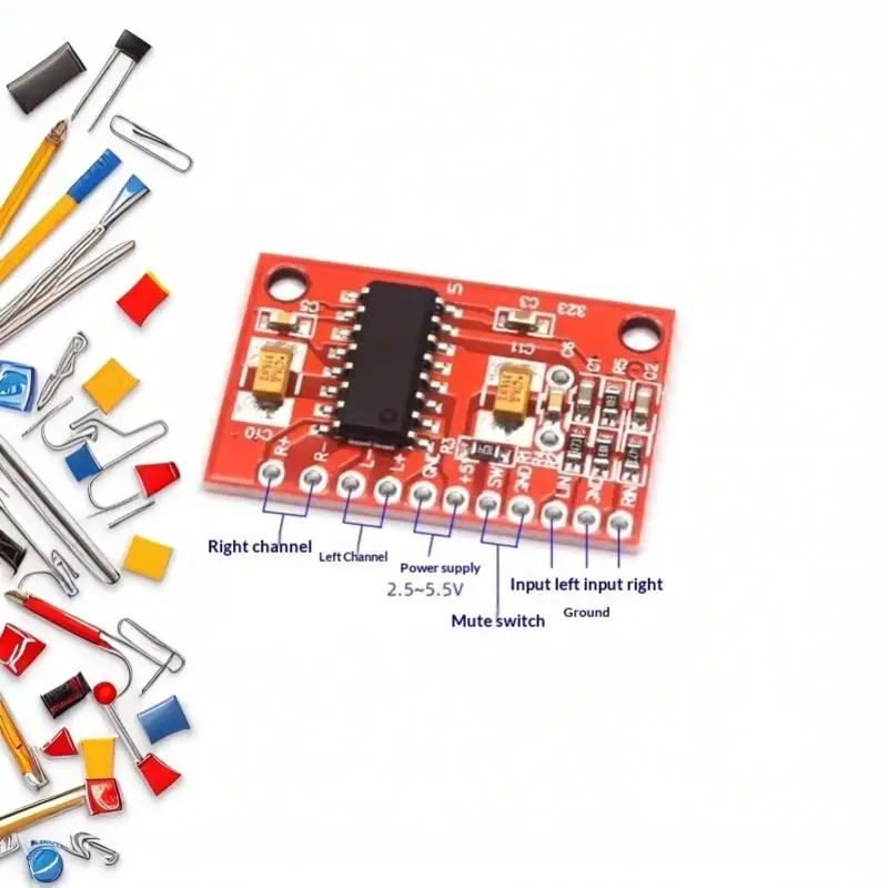 3W Dual Channel PAM8403 Audio Amplifier Module Ultra Mini PCB Digital Amp Board for Desktop Sound System DIY