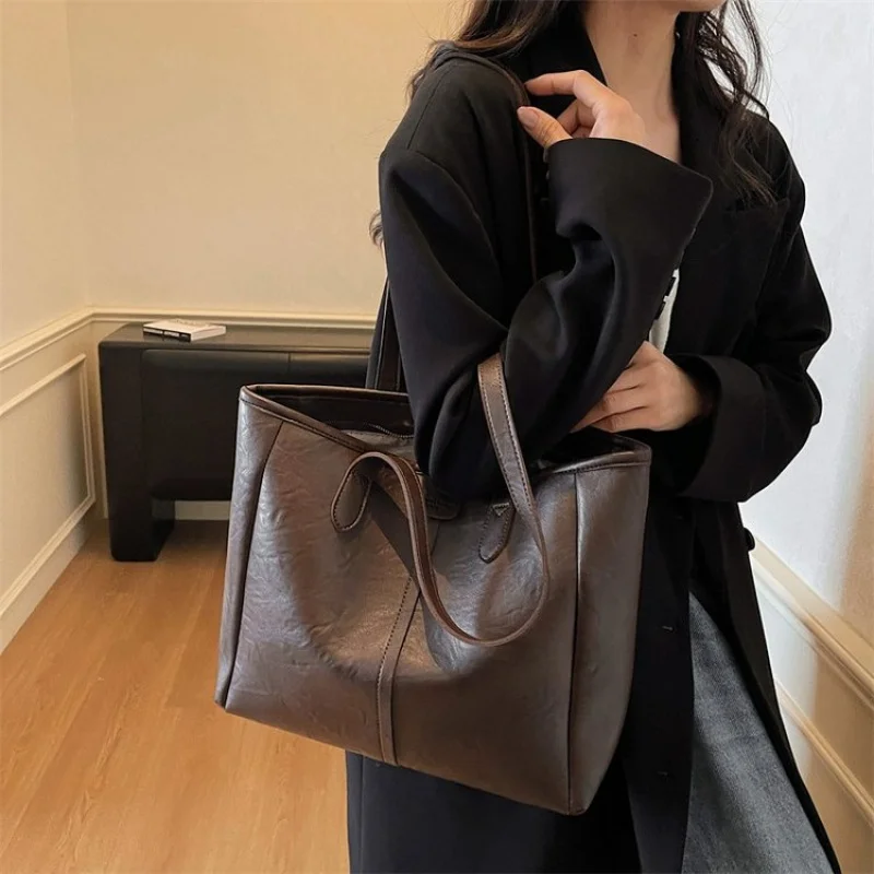 Высококачественная женская большая сумка из норковой кожи с принтом, повседневная, знаменитая Шотландии, прочный, легкий вид