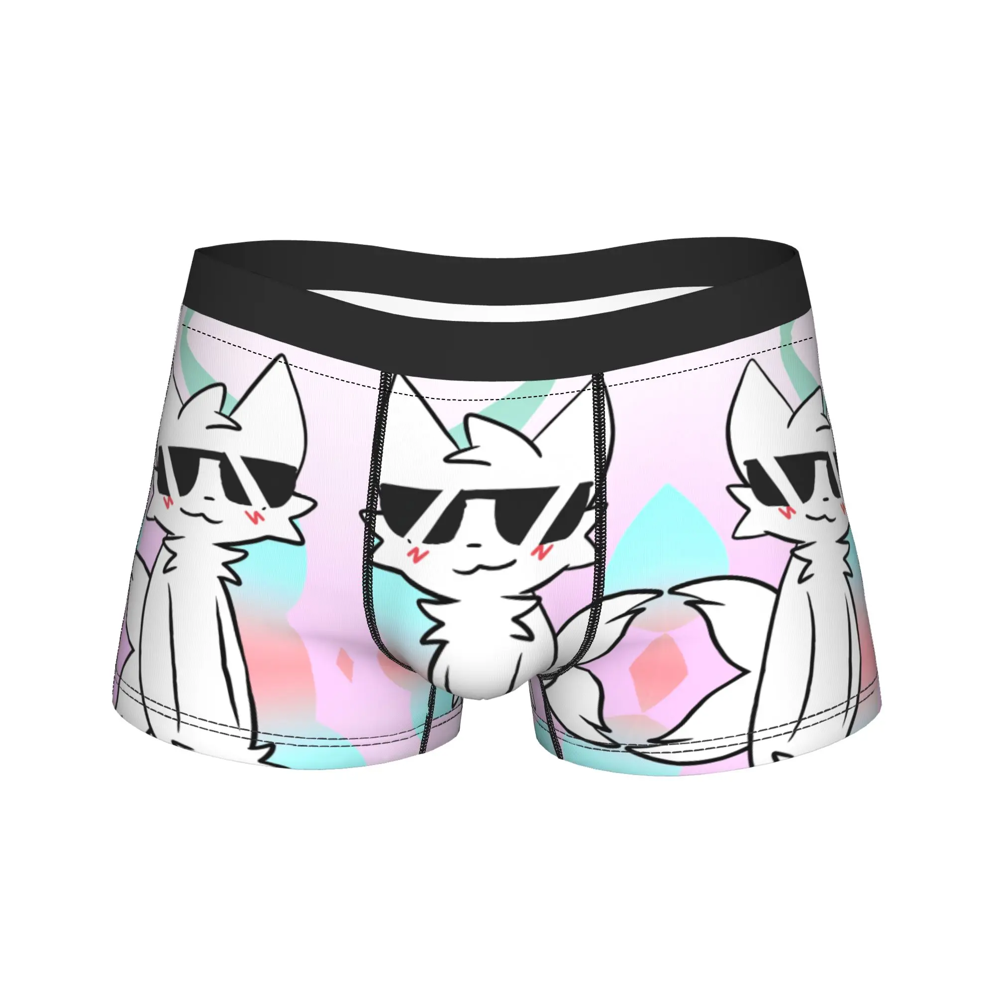 

Мужские трусы Boykisser Silly Cat: мягкие, модные боксеры с качественным узором, большие размеры