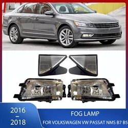 Front Bumper Fog Light With Bulb Lamps Reflectors Trim For Volkswagen VW Passat NMS B7 B5 2016 2017 2018 56D941699A 56D 941 777A