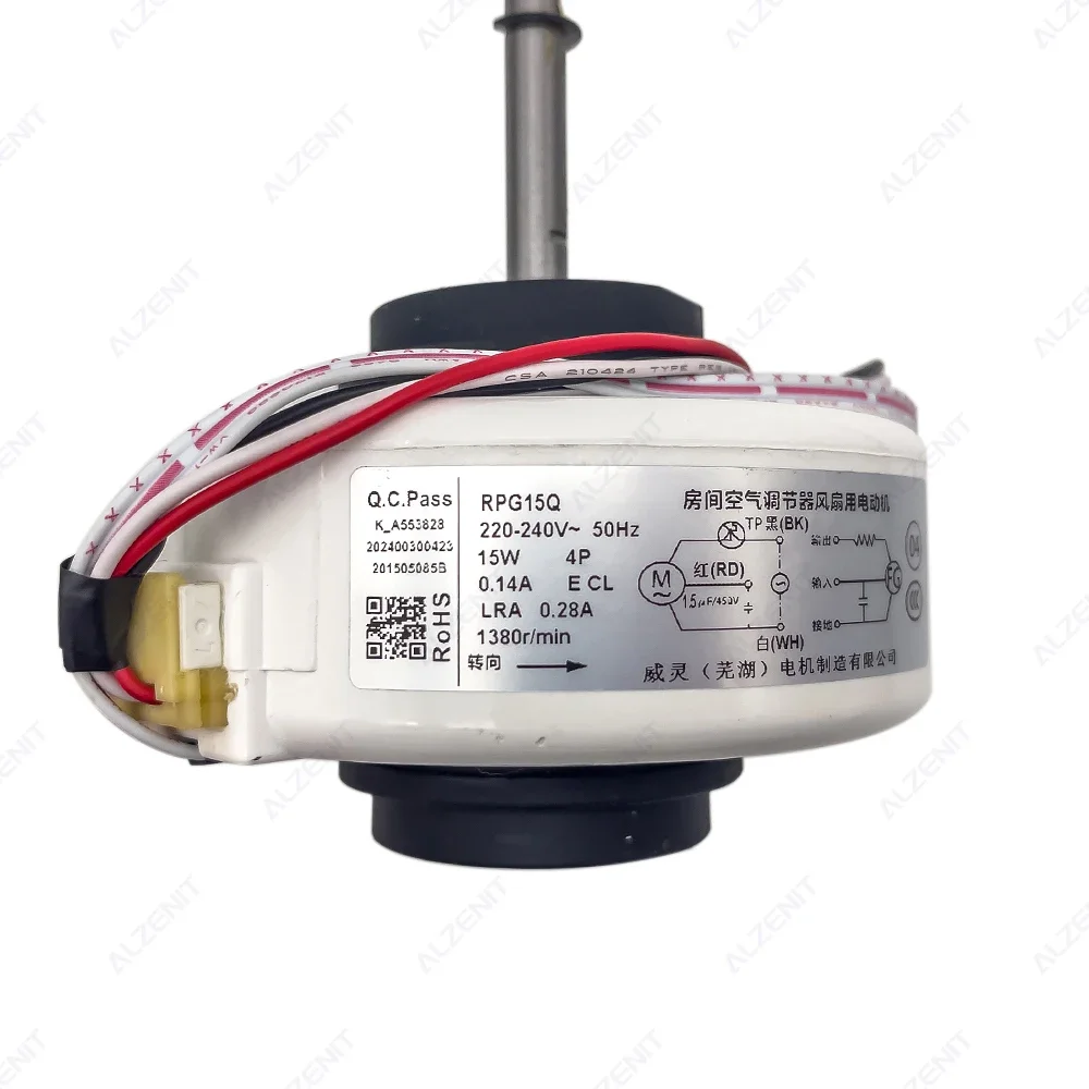 New For TCL Air Conditioner Indoor Unit AC Fan Motor RPG15Q 220-240V 50Hz 15W 1300r/min Conditioning Parts