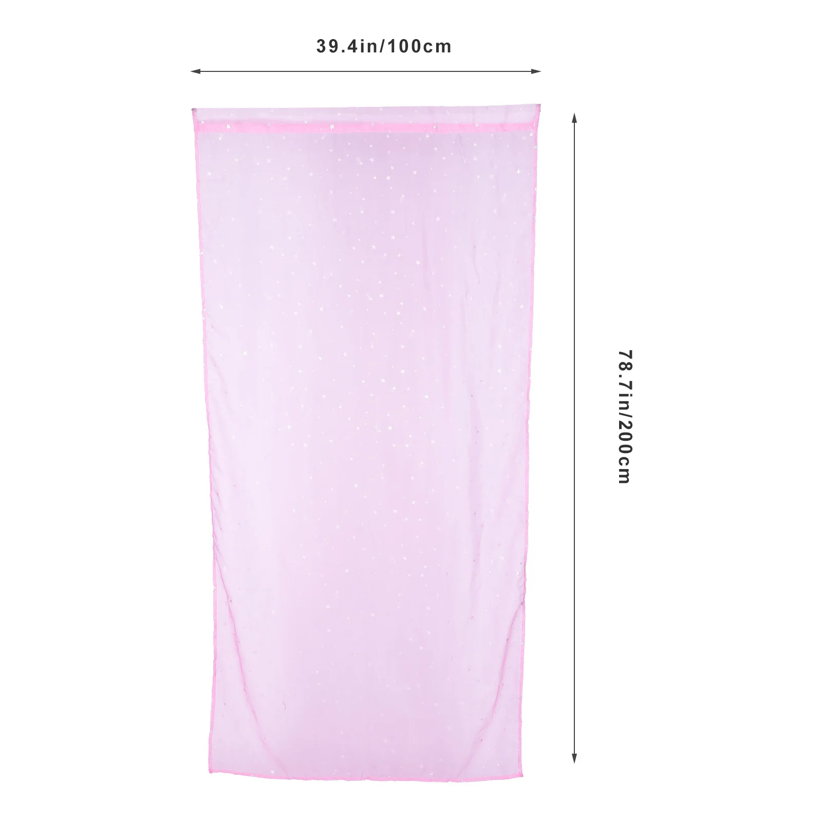 1pcs Sheer Curtains 100X200Cm Blue Star Print Voile Panel For Bedroom Living Room Kids Room Light Filtering Tulle Curtain Window