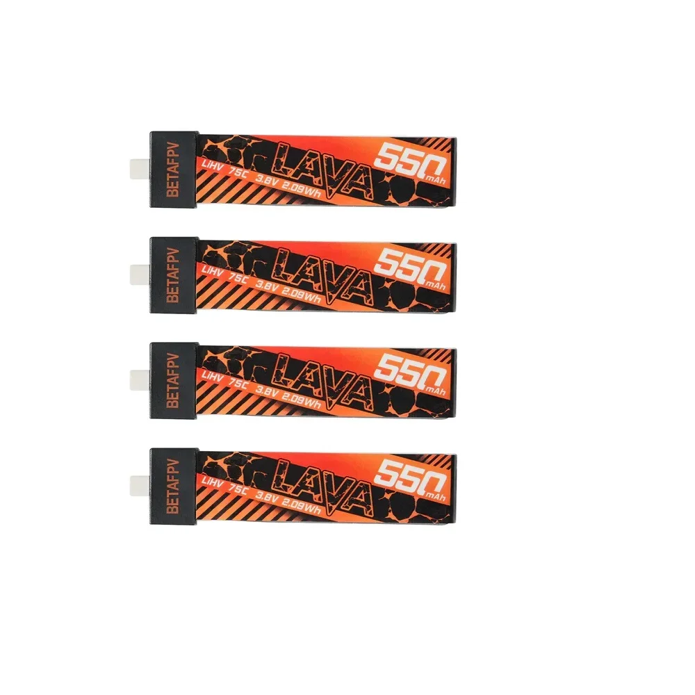 BETAFPV  LAVA 1S 550mAh 75C Battery (4PCS)