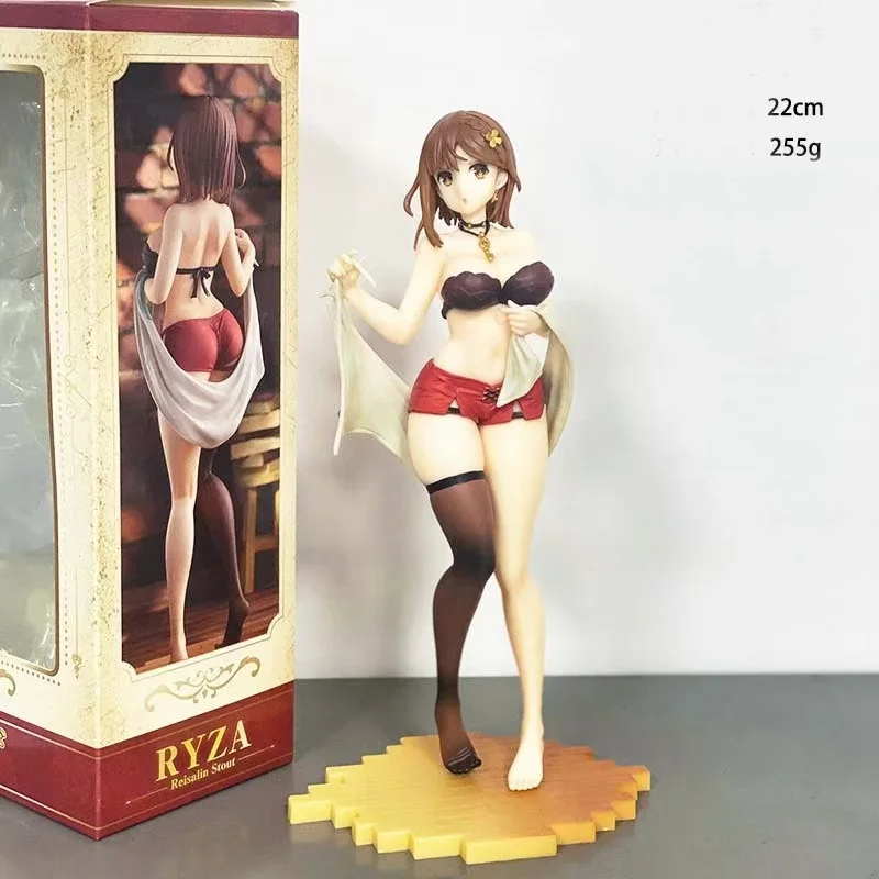 

22cm Atelier Ryza Reisalin Stout Beautiful Girl Game Girl Figures Models Statue Models Boys Collectible Ornament Doll Toys Gifts