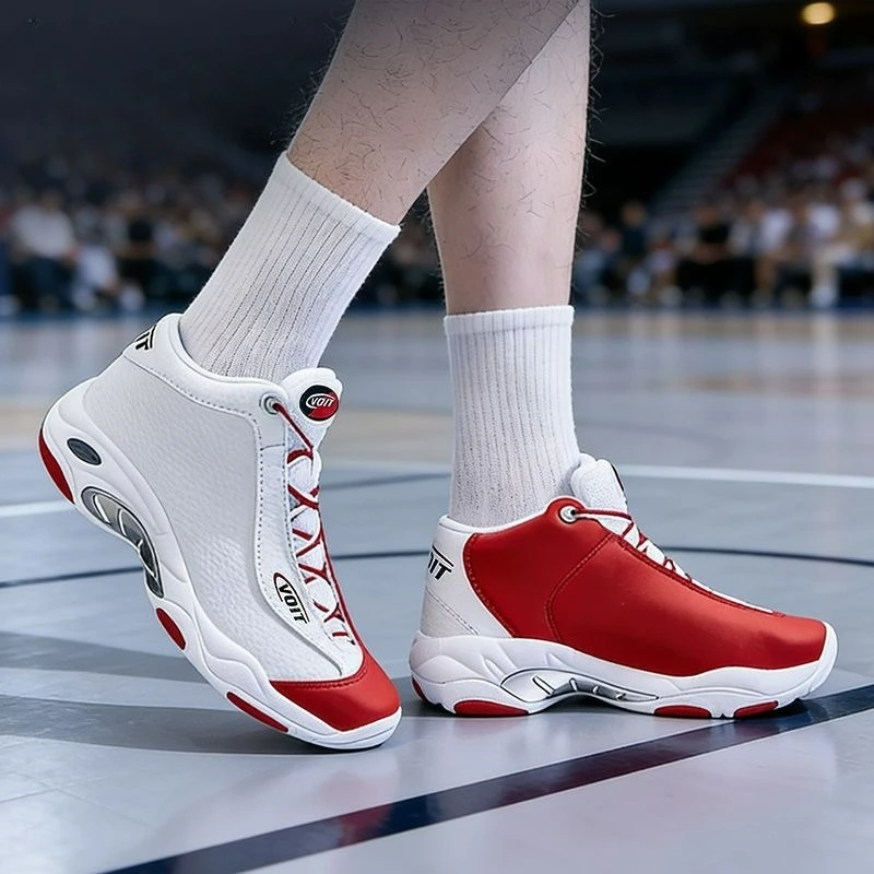 Super coole Basketballschuhe für Herren, Designer-High-Top-Trainingsschuhe für Herren, Outdoor-Basketball-Sneaker, Herren-Sportschuhe aus Leder – Detail 5