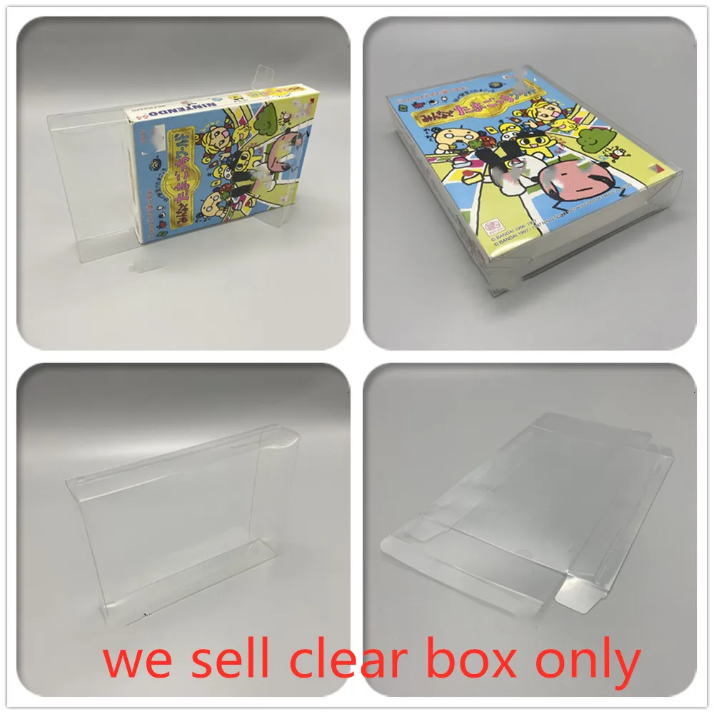 10Pcs PET Box Protector For tamagotchi Transparent Collect Boxes For Nintendo 64 N64 Game Shell Clear Display Case For JPN