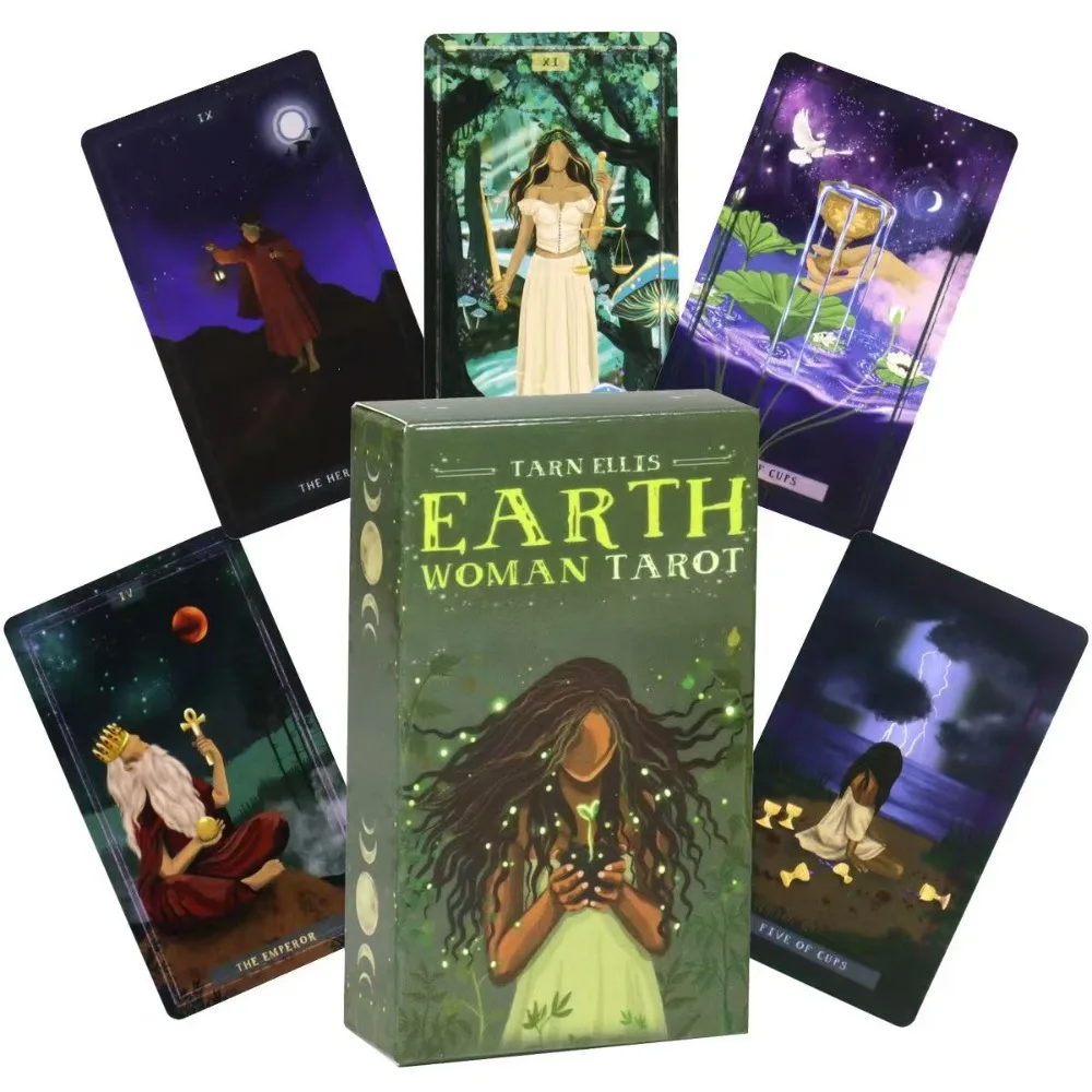 Earth Woman Tarot Deck 78 Pcs Tarot Cards Nurture Your Intuition and Celebrate Mother Nature\'s Wisdom 10.3*6cm