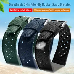 Premium Grade Fluororubber Tropic Watch Strap 20mm 22mm For Seiko SRP777J1 New FKM Watch Bands For Men's Fashion Business Watchb