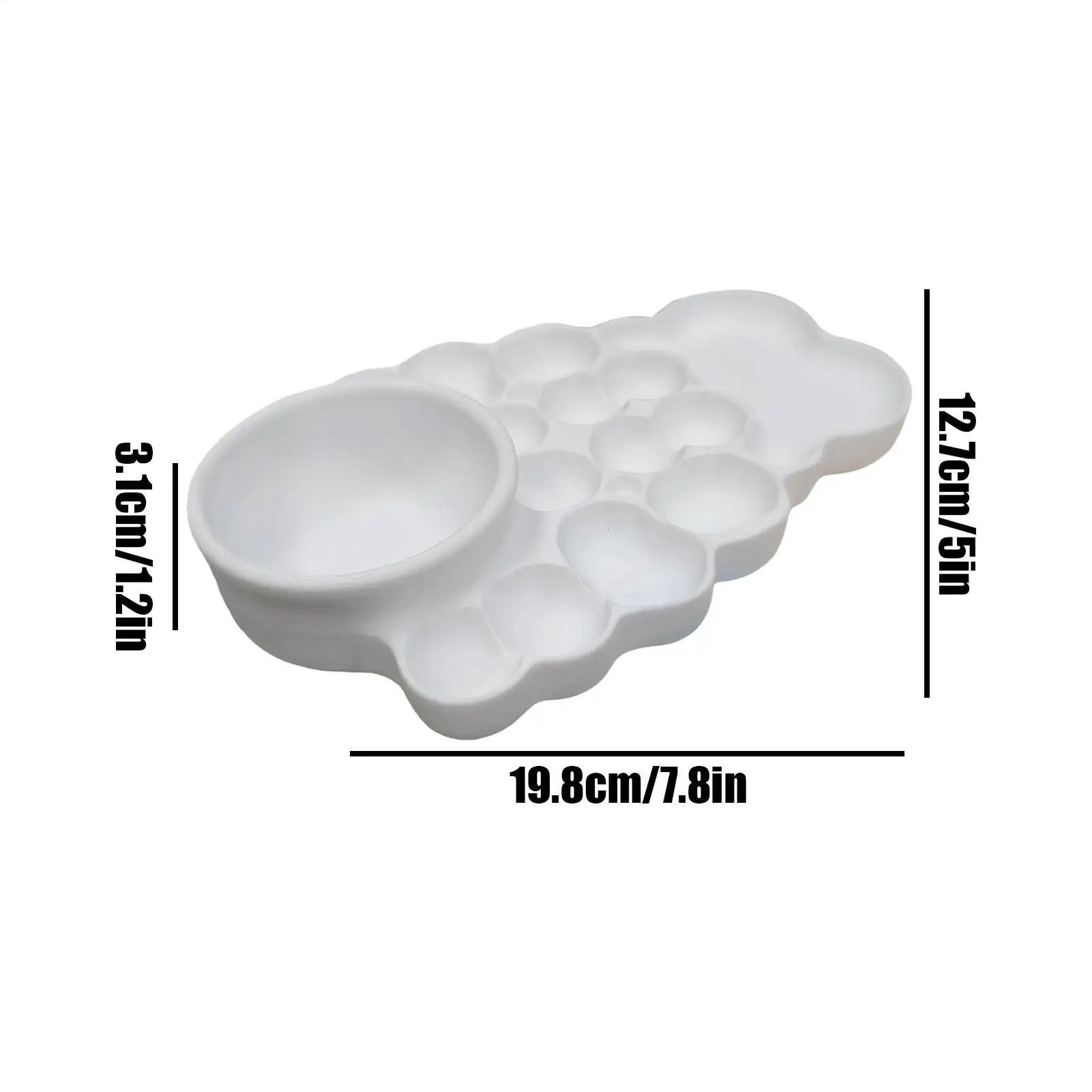 لوحة صينية الطلاء المحمولة لخلط الألوان، لوحة رسم فنية، صينية خلط الألوان المائية للأطفال والكبار والطلاب والأولاد والبنات الفنانين #6