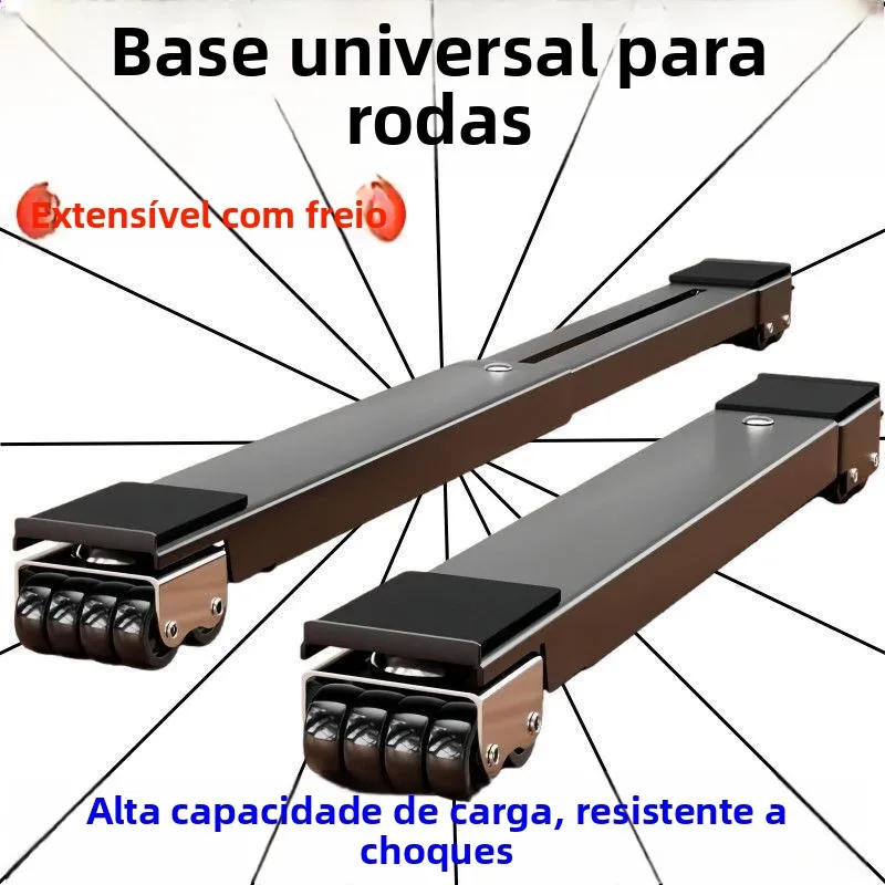 universal-type-refrigerator-washing-machine-stand-movable-roller-support-frame-heightening-roller-bracket-storage-rack