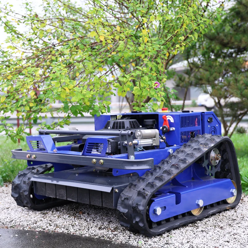 تخصيص البنزين جزازة العشب المجنزرة Flail نوع التحكم عن بعد جزازة العشب ذاتية الدفع صفر بدوره جزازة العشب الصناعية #1