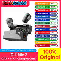 DJI Mic 2 (2 TX + 1 RX + Charging Case)Wireless Lavalier Microphone Intelligent Noise Cancelling 32-bit Float Internal Recording