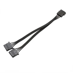 Câble de séparation en Y pour connecteurs d'alimentation, 18AWG, Molex, 4 broches, mâle vers touristes, femelle, IDE
