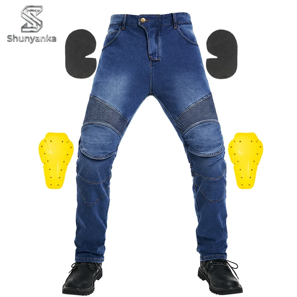 

Новые мотоциклетные брюки, джинсы для езды, защита от падений, классические мотобрюки, гоночные брюки для всех сезонов