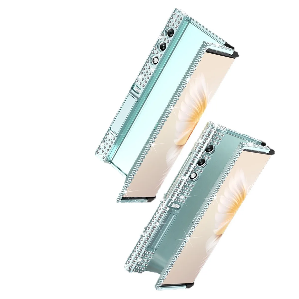 

Applicable to Honor V Purse mobile phone case v purse luxury diamond frame case, metal bracket anti-drop protective case