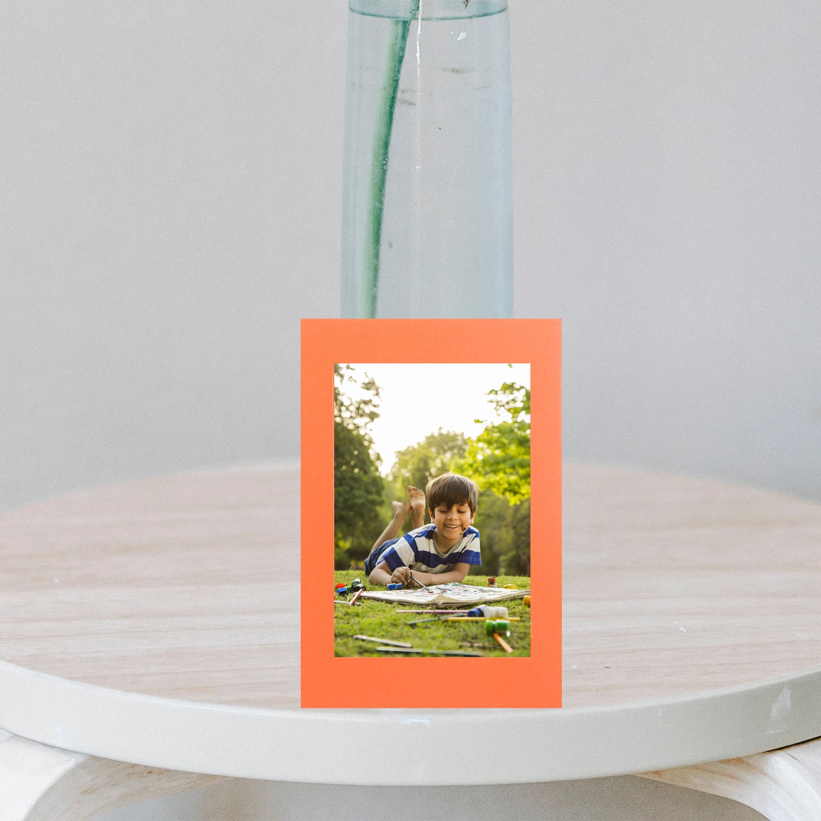 

10pcs Vertical Photo Frame Thick Cardboard Picture Frames Desktop Display Home Decoration R Photo Display Frame om Color